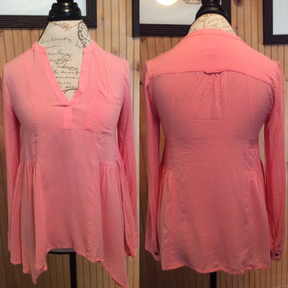 Anthropologie Maeve Laiken Henley Blouse s… - Picture 3 of 8